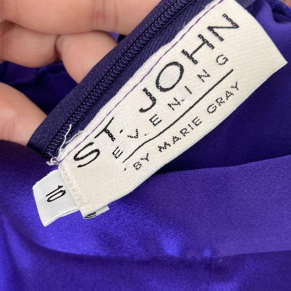 St. John Evening by Marie Gray Silk Pants Size 10 - Picture 8 of 8